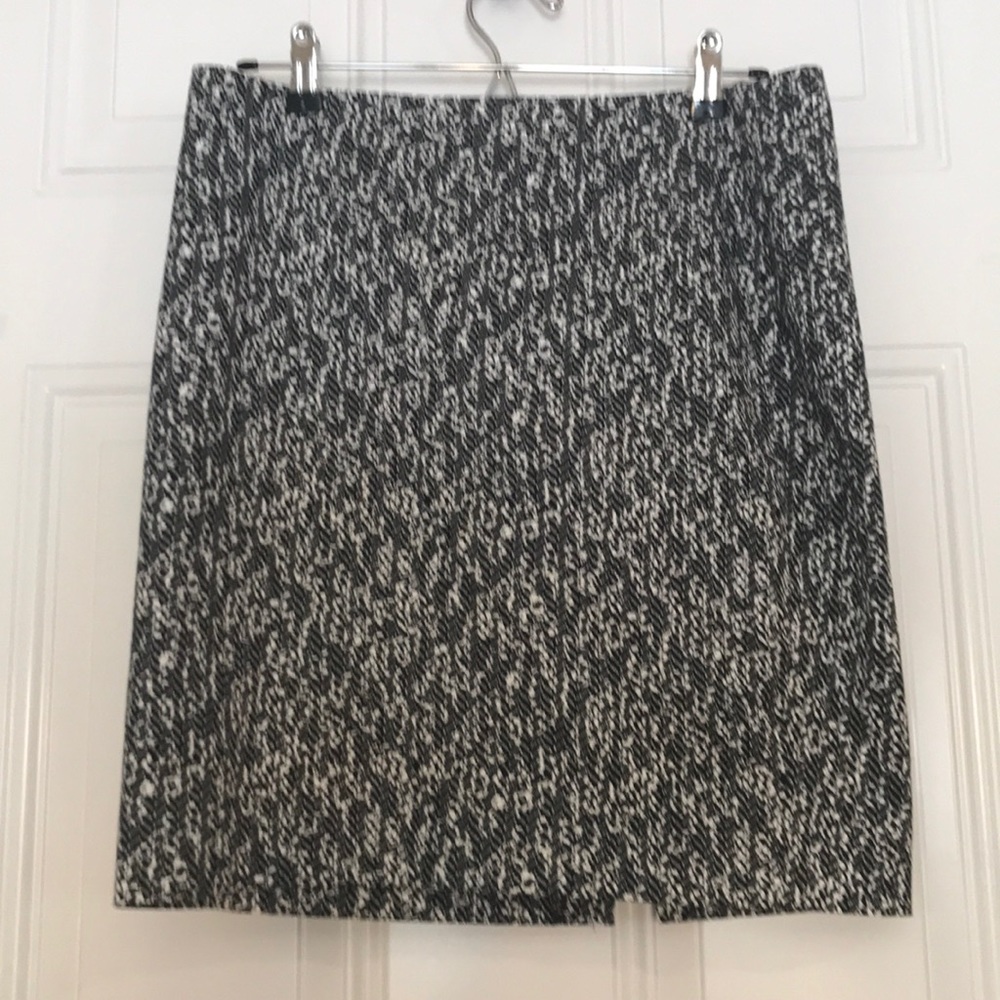 Express Black and White Pencil Skirt